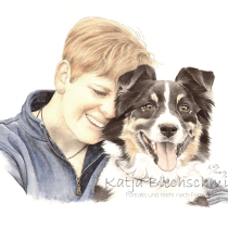 Portrait nach Foto, Portrait vom Foto, Portrait malen lassen, Aquarell malen