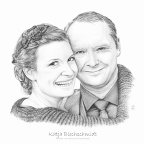 Portrait nach Foto, Portrait vom Foto, Bleistiftzeichnung, Portrait zeichnen lassen, Zeichnung