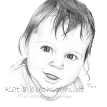 Portrait nach Foto, Portrait vom Foto, Bleistiftzeichnung, Portrait zeichnen lassen, Zeichnung