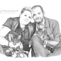 Portrait nach Foto, Portrait vom Foto, Bleistiftzeichnung, Portrait zeichnen lassen, Zeichnung