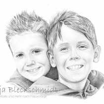 Portrait nach Foto, Portrait vom Foto, Bleistiftzeichnung, Portrait zeichnen lassen, Zeichnung