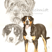 Portrait nach Foto, Bleistiftzeichnung, Aquarell, Portrait zeichnen